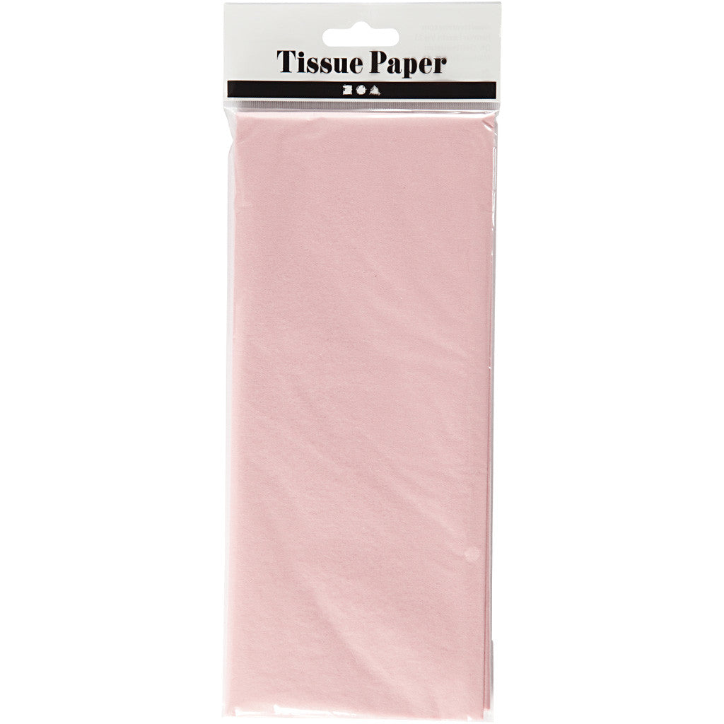 Seidenpapier, Blatt 50x70 cm, 17 g, Hellrosa, 10 Bl./ 1 Pck [HOB-200880]