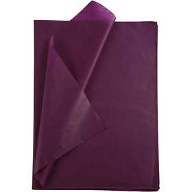 Seidenpapier, Blatt 50x70 cm, 14 g, Bordeaux, 10 Bl./ 1 Pck [HOB-200884]