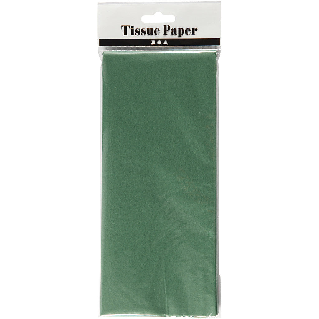 Seidenpapier, Blatt 50x70 cm, 17 g, Grün, 10 Bl./ 1 Pck [HOB-200885]