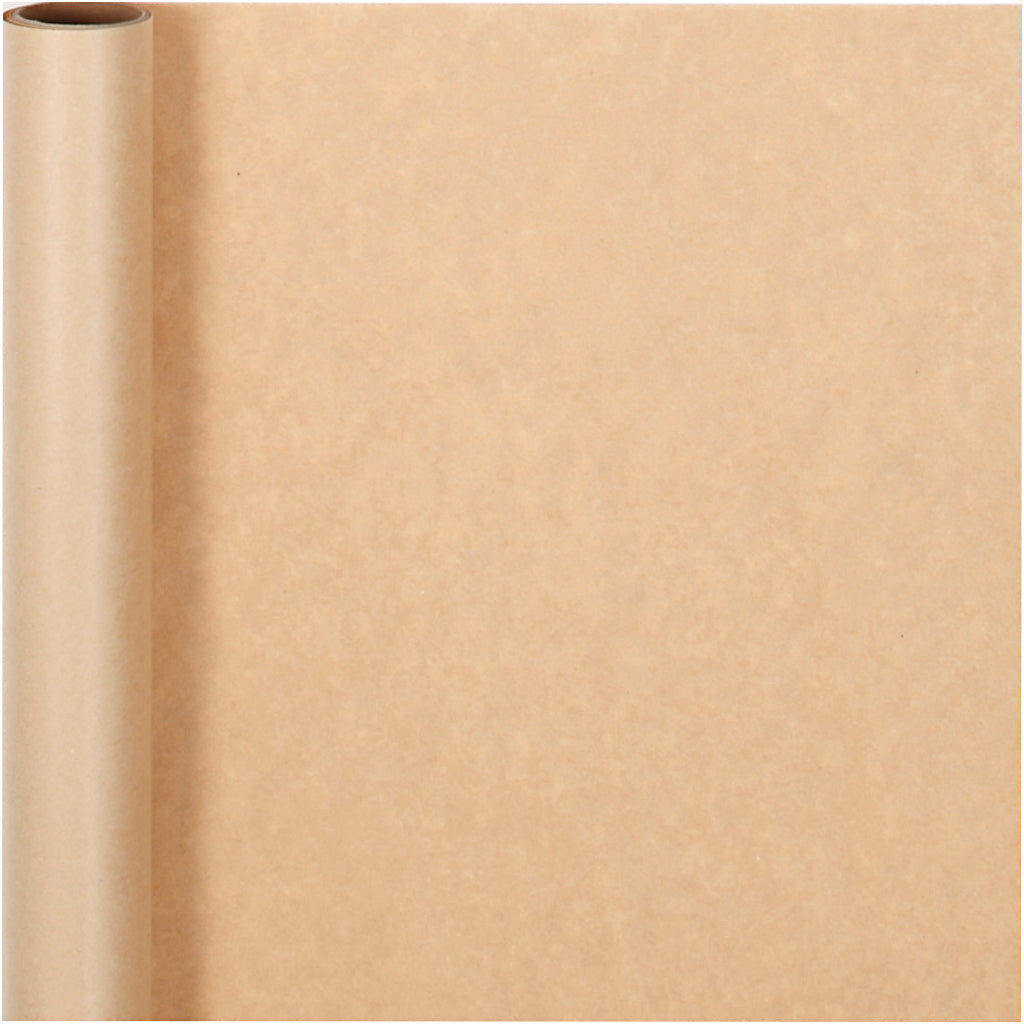 Geschenkpapier , B 50 cm, 60 g, Beige, 5 m/ 1 Rolle [HOB-20264]