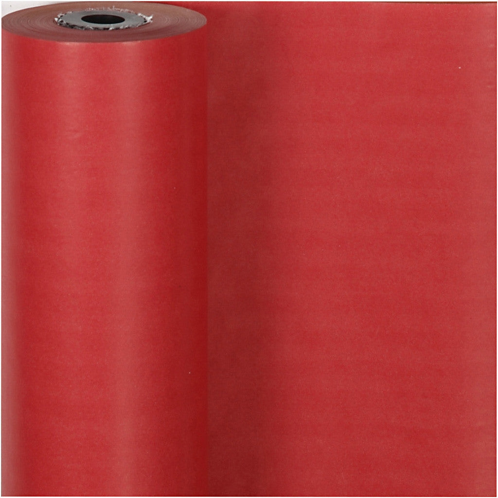 Geschenkpapier , B 50 cm, 60 g, Rot, 100 m/ 1 Rolle [HOB-20281]