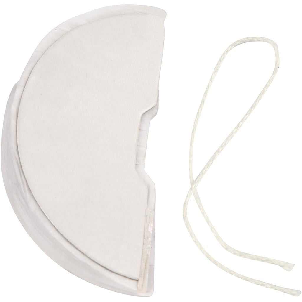 Ziehharmonika-Kugel, D 8 cm, Weiß, 10 Stk/ 1 Pck [HOB-20463]