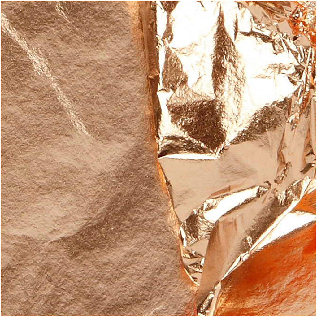 Blattmetall, Blatt 16x16 cm, Kupfer, 0,625 m2, 25 Bl./ 1 Pck [HOB-20485]