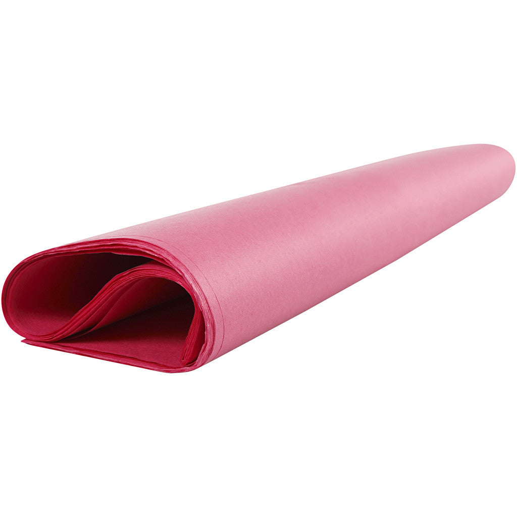 Seidenpapier, Blatt 50x70 cm, 17 g, Pink, 25 Bl./ 1 Pck [HOB-20813]