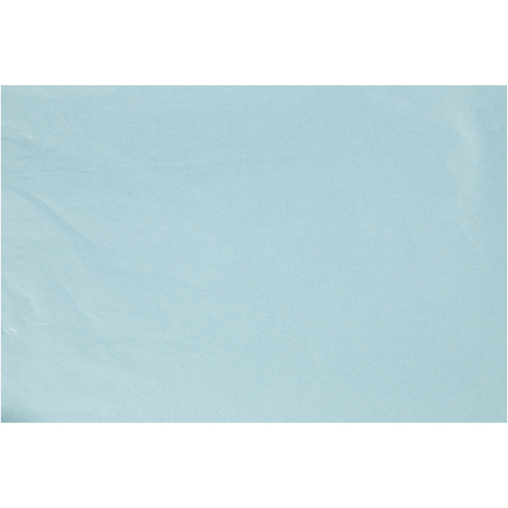 Seidenpapier, Blatt 50x70 cm, 17 g, Hellblau, 25 Bl./ 1 Pck [HOB-20814]