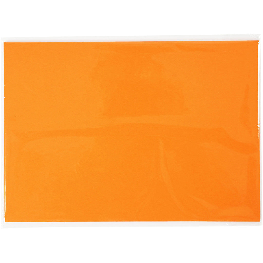 Karton, farbig, A4, Blatt 210x297 mm, 180 g, Orange, 20 Bl./ 1 Pck [HOB-21113]