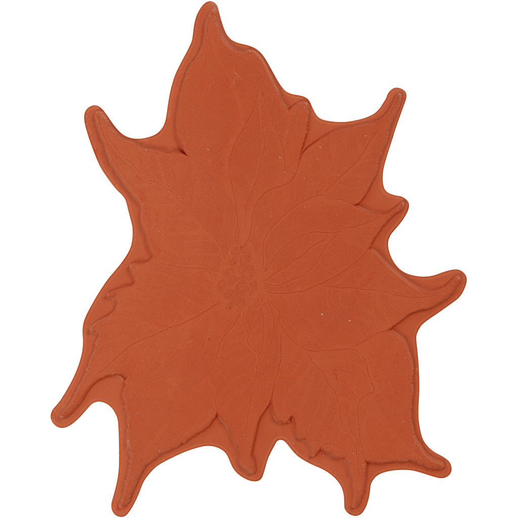 Stempel aus Gummi, Weihnachtsstern, H 5 mm, Größe 14x11 cm, 1 Bl. [HOB-21580]