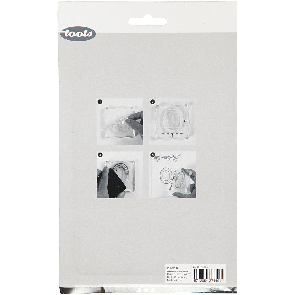 Acrylblock, Größe 16x12 cm, Dicke 1 cm, 1 Stk [HOB-21588]