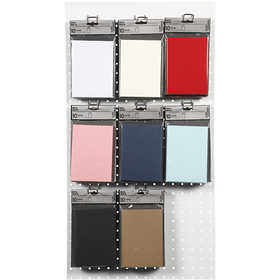 Karten, Kartengröße 10,5x15 cm, 220 g, Sortierte Farben, 8x10 Pck/ 1 Pck [HOB-216023]