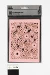 Karton mit Spitze, Blatt 10,5x15 cm, 200 g, Rosa, 10 Stk/ 1 Pck [HOB-216919]