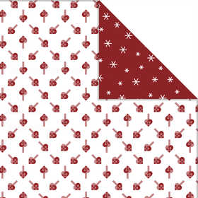 Design-Papier - Sortiment, Herzen / Eiskristalle, Blatt 30,5x30,5 cm, 180 g, 3 Bl./ 1 Pck [HOB-22375]