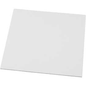Leinwandplatte, Größe 20x20 cm, Dicke 3 mm, 280 g, Weiß, 1 Stk [HOB-225040]