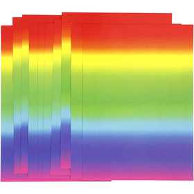Regenbogen-Papier, A4, Blatt 210x297 mm, 180 g, 10 Bl./ 1 Pck [HOB-229830]