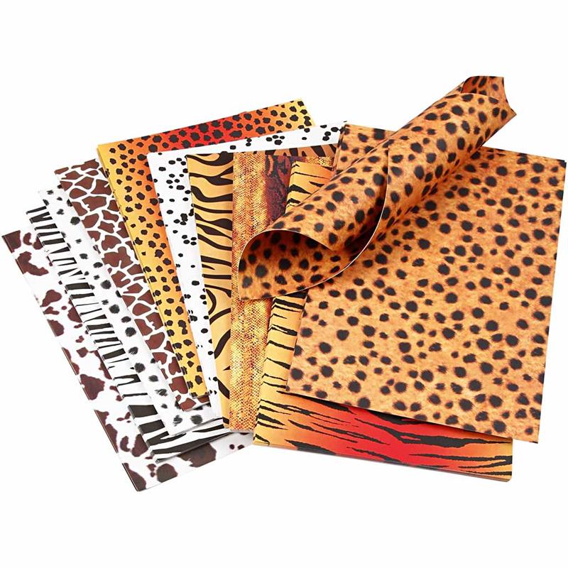 Karton, Tierfell, A4, Blatt 210x297 mm, 300 g, 10 Bl. sort./ 1 Pck [HOB-229840]