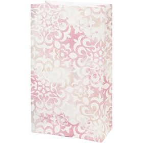 Papiertüten, Wasserfarben, H 21 cm, Größe 6x12 cm, 80 g, 8 Stk/ 1 Pck [HOB-231310]