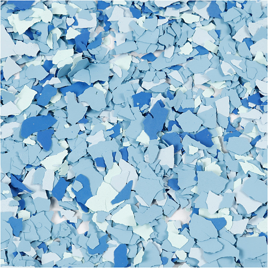 Terrazzo-Flocken, Blau, 90 g/ 1 Dose [HOB-24591]