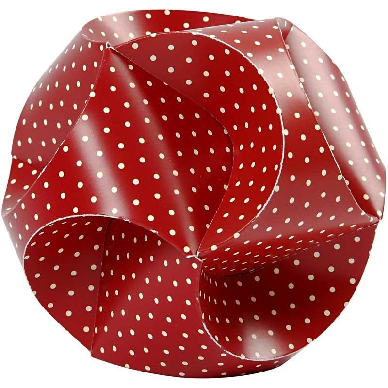 Click Ornaments, D 9 cm, Größe 5,5x28,4 cm, 9 Set/ 1 Pck [HOB-25134]