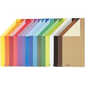 Color Bar-Karton, A4, Blatt 210x297 mm, 250 g, 16 Bl. sort./ 1 Pck [HOB-25420]