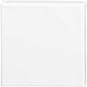 Leinwand, T 1.6 cm, Größe 15x15 cm, 360 g, Weiß, 1 Stk [HOB-257010]