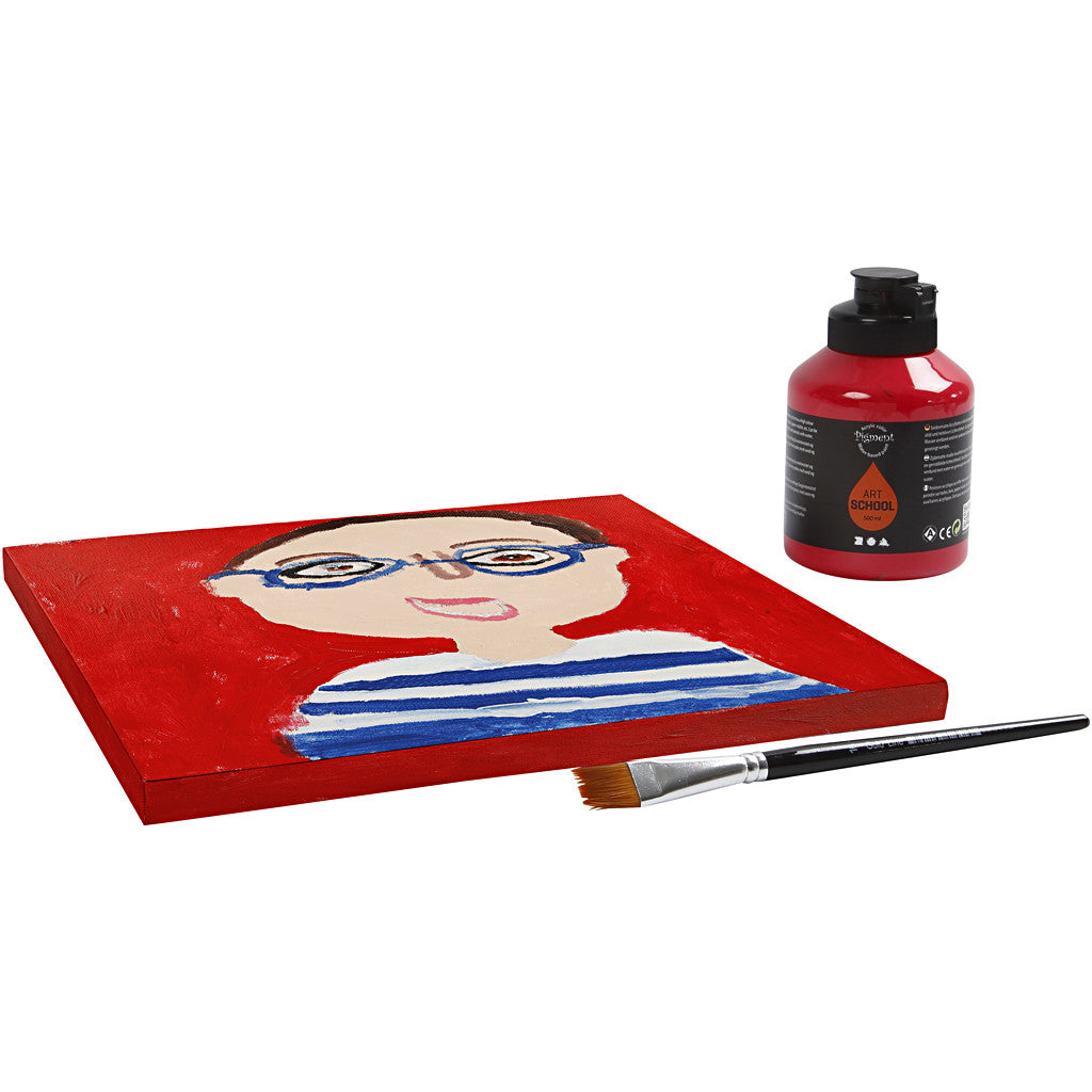 Leinwand, T 1.6 cm, Größe 30x30 cm, 360 g, Weiß, 1 Stk [HOB-257050]