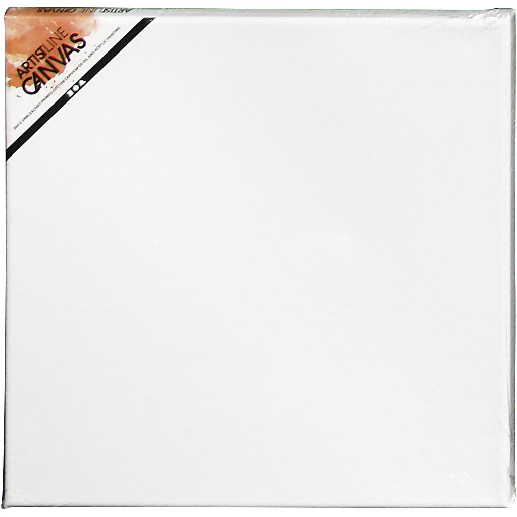 Leinwand, T 1.6 cm, Größe 30x30 cm, 360 g, Weiß, 10 Stk/ 1 Pck [HOB-25705]