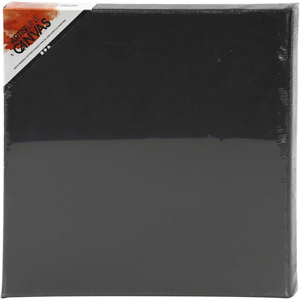Leinwand, Größe 30x30x1,6 cm, 360 g, Schwarz, 1 Stk [HOB-257640]