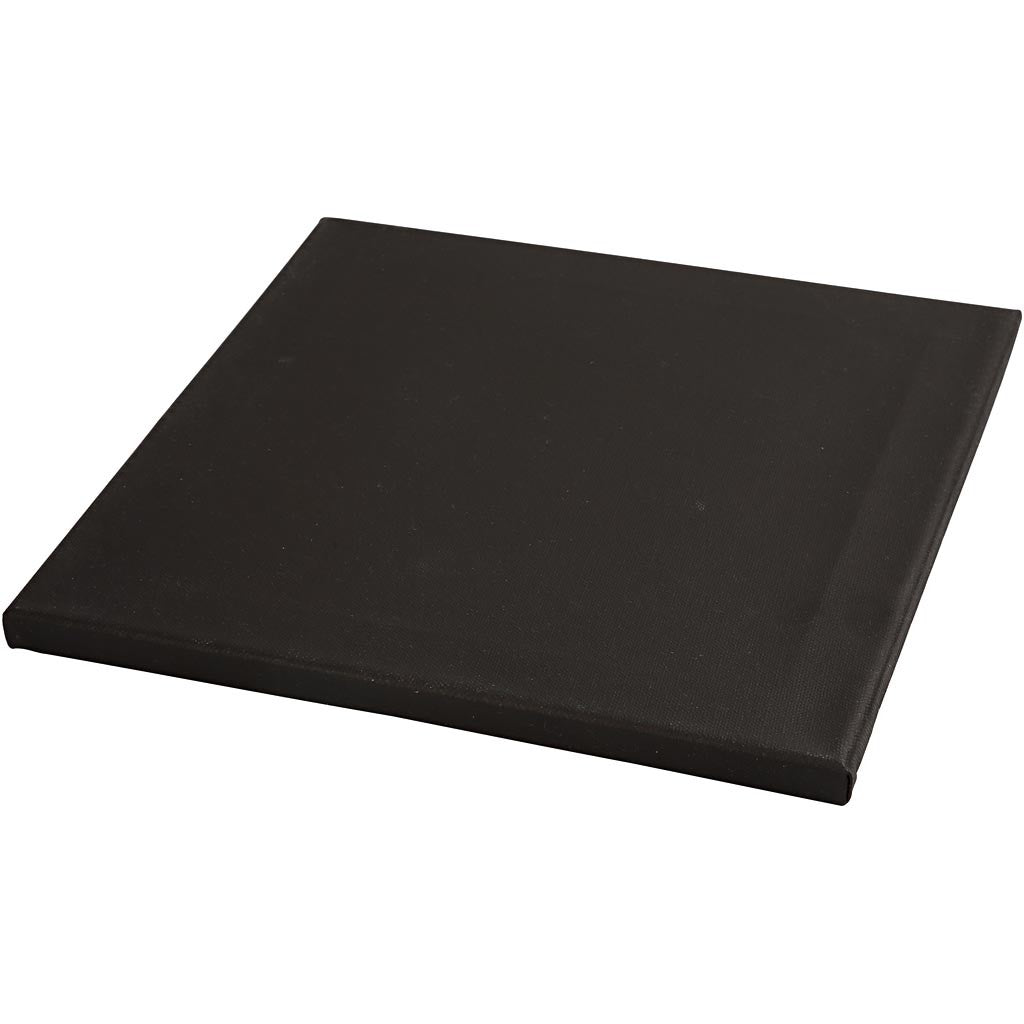 Leinwand, T 1,6 cm, Größe 30x30 cm, 360 g, Schwarz, Weiß, 10 Stk/ 1 Pck [HOB-25764]