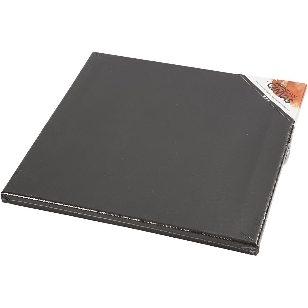 Leinwand, T 1,6 cm, Größe 30x30 cm, 360 g, Schwarz, Weiß, 10 Stk/ 1 Pck [HOB-25764]