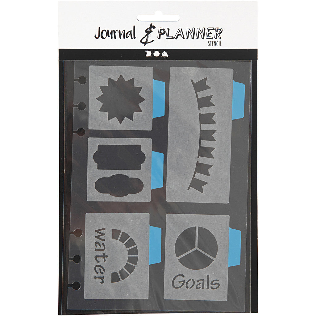 Schablone, 5 große Motive, Blatt 12,5x17,5 cm, 1 Bl. [HOB-26984]