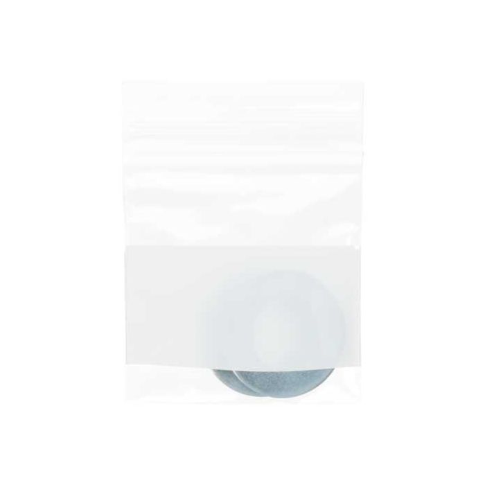 Druckverschlussbeutel mit Schriftfeld 5x5cm PE 50 Mikron (100 Stück) [2WE22]