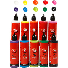 3D Liner, Sortierte Farben, 10x100 ml/ 1 Pck [HOB-30388]