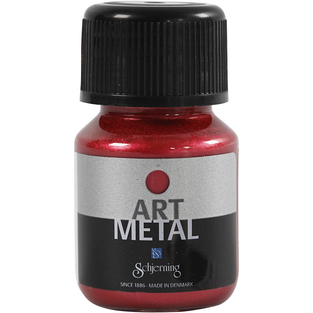 Art Metal Farbe, Lava-Rot(5112), 30 ml/ 1 Fl. [HOB-307150]