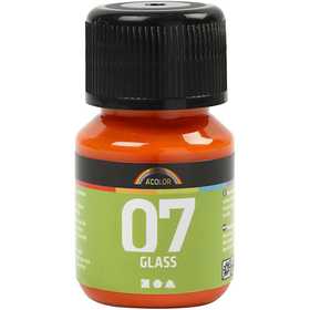 A-Color Glas-/Porzellanfarbe, Orange, 30 ml/ 1 Fl. [HOB-31387]