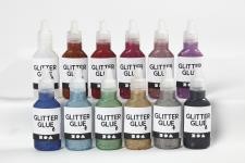 Glitzerkleber, Sortierte Farben, 12x25 ml/ 1 Pck [HOB-318200]