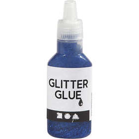 Glitzerkleber, Dunkelblau, 25 ml/ 1 Fl. [HOB-318250]