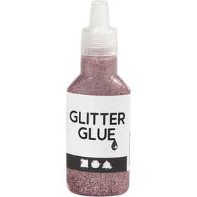 Glitzerkleber, Rosa, 25 ml/ 1 Fl. [HOB-318290]