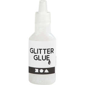 Glitzerkleber, Holographisch Weiß, 25 ml/ 1 Fl. [HOB-318320]