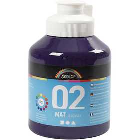 Acrylfarbe Matt, Violett, 500 ml/ 1 Fl. [HOB-32122]