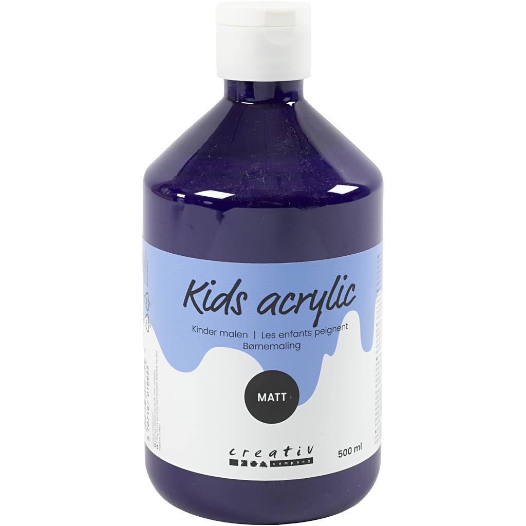 Acrylic Paint Matte, violet, 500 ml/ 1 bottle