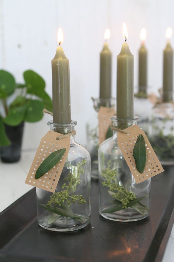 Kerzen Grün 11cm (7 Stück) [IFS-32160]