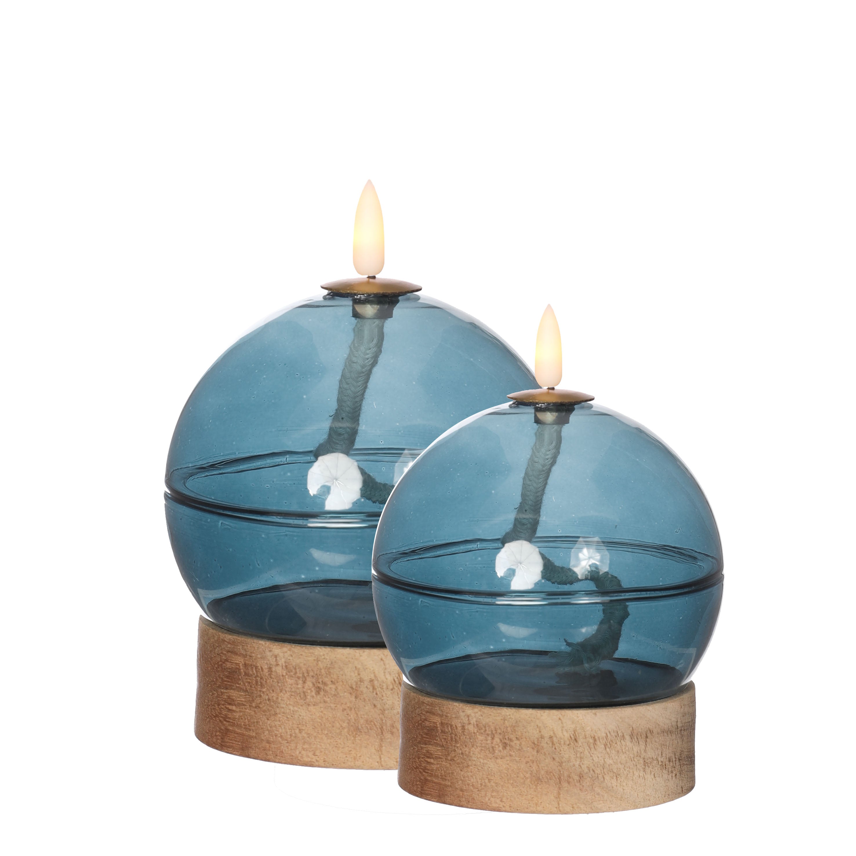 LED-Öllampe h16,5 Ø12 cm dunkelblau (1 Stk.) [IFS-32817]