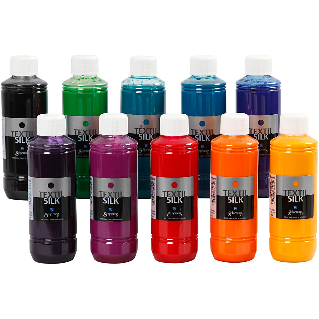 Textil Silk Paint, 10x250 ml