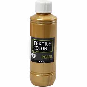 Textilfarbe, Perlmutt, Gold, 250 ml/ 1 Fl. [HOB-33761]