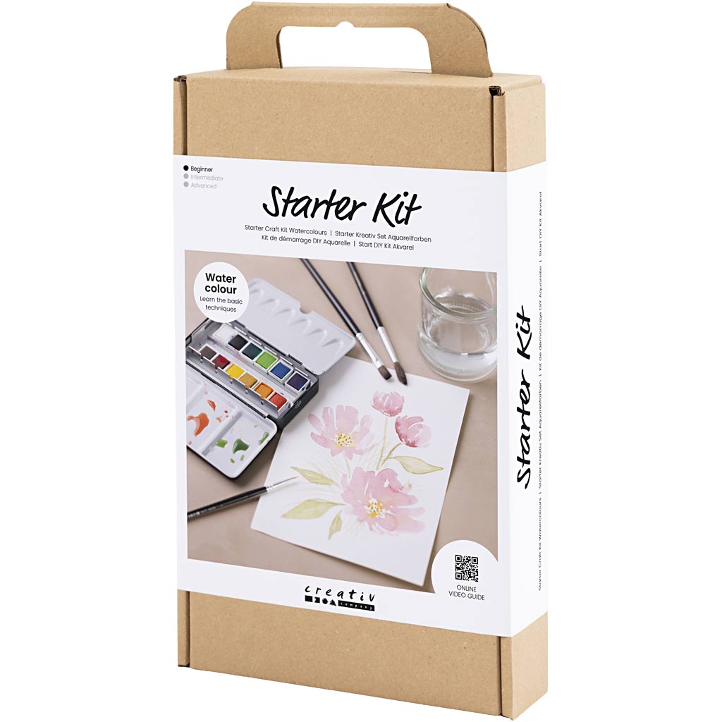 Starter Kreativ Set Aquarellfarben, 1 Pck [HOB-34249]