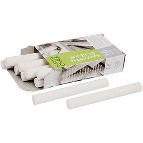 Tafelkreide, L 8 cm, D 10 mm, Weiß, 10x10 Stk/ 1 Pck [HOB-34475]