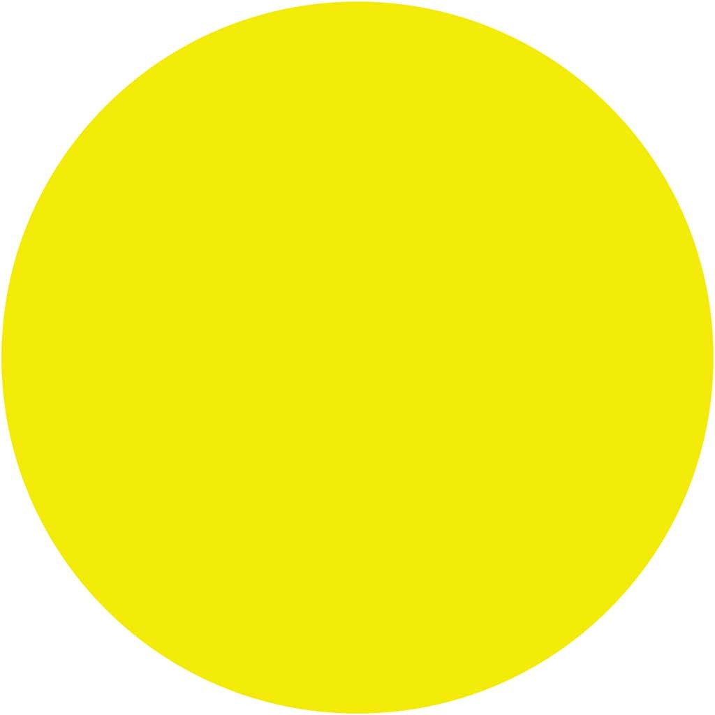 Wasserfarben, H 16 mm, D 44 mm, Gelb, 6 Stk/ 1 Pck [HOB-34484]