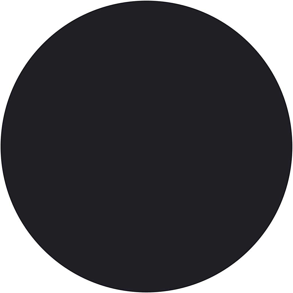 Wasserfarben, H 16 mm, D 44 mm, Schwarz, 6 Stk/ 1 Pck [HOB-34485]