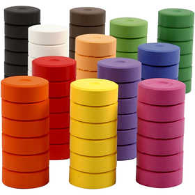 Wasserfarben, H 16 mm, D 44 mm, Nachfüllblock, 72 Stk/ 1 Pck [HOB-34497]