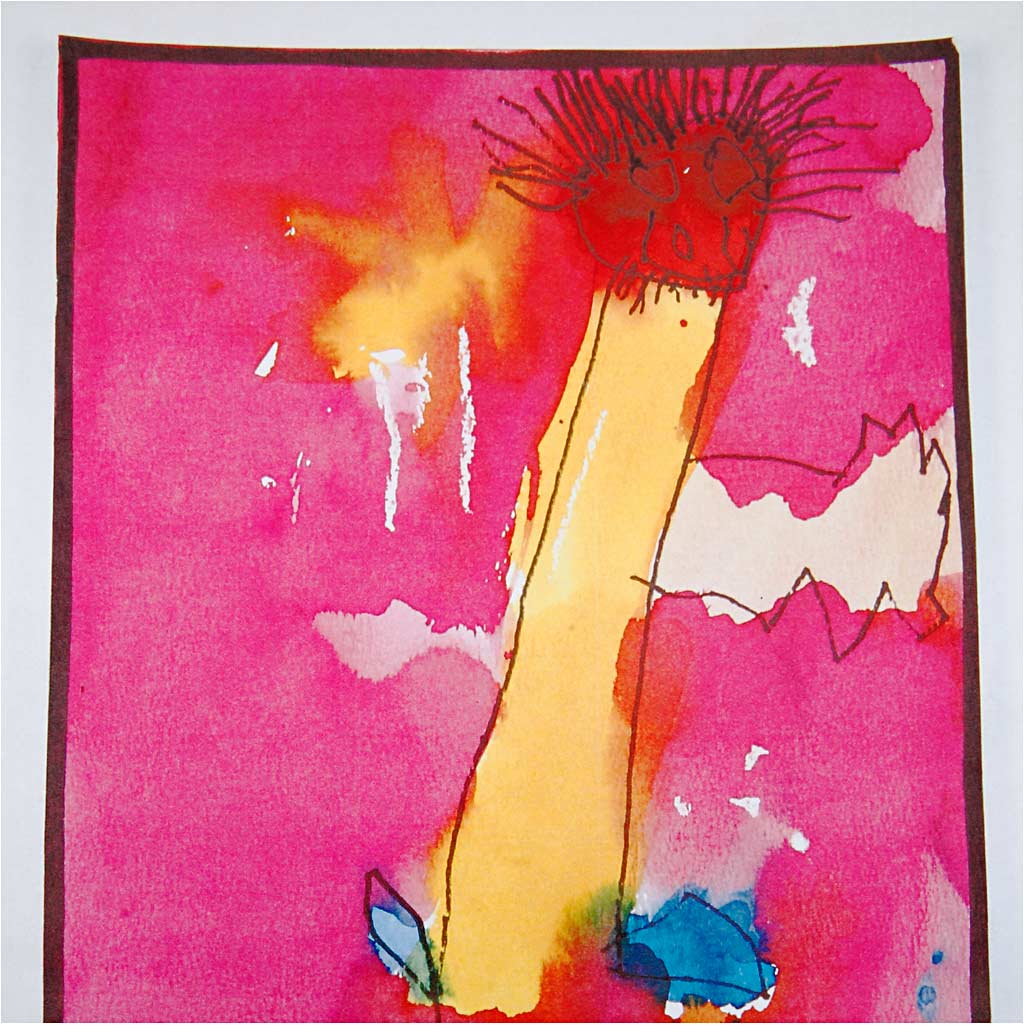 Wasserfarben, H 16 mm, D 44 mm, Sortierte Farben, 1 Set [HOB-34499]