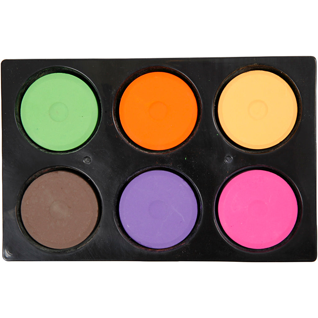 Watercolours, H: 16 mm, dia. 44 mm, additional colours, 1 pack